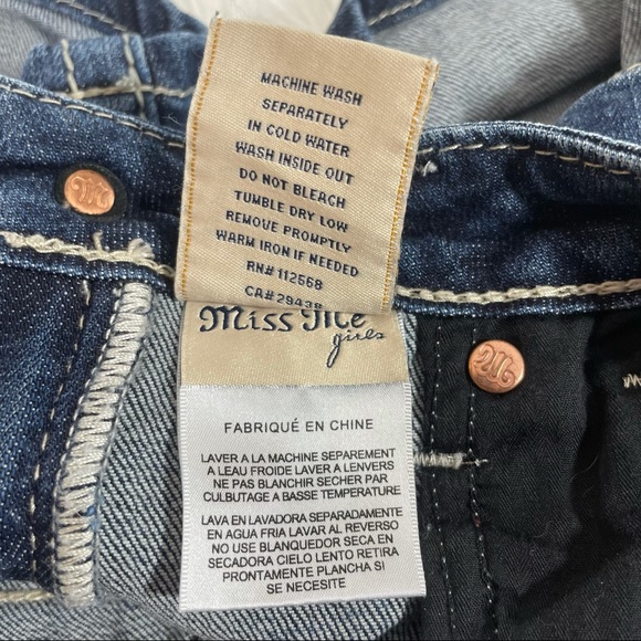 MISS ME Denim Shorts - Girls Sz. 12 - Picture 7 of 9